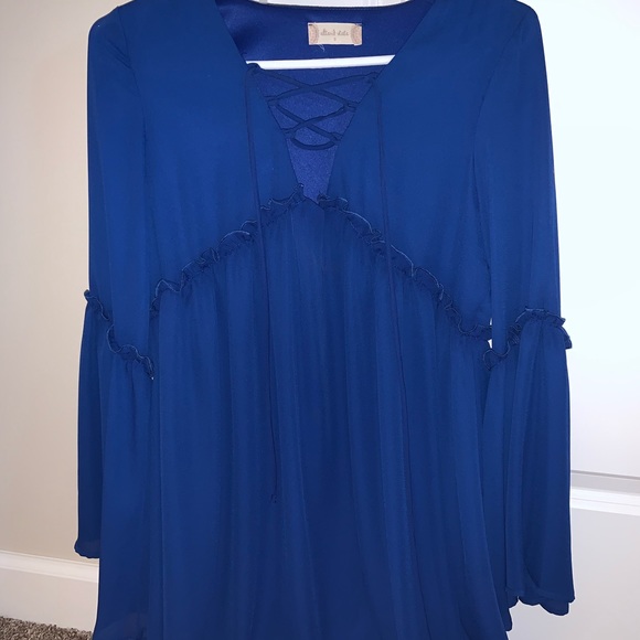 Altar’d State Blue Flowy Dress - Picture 2 of 3